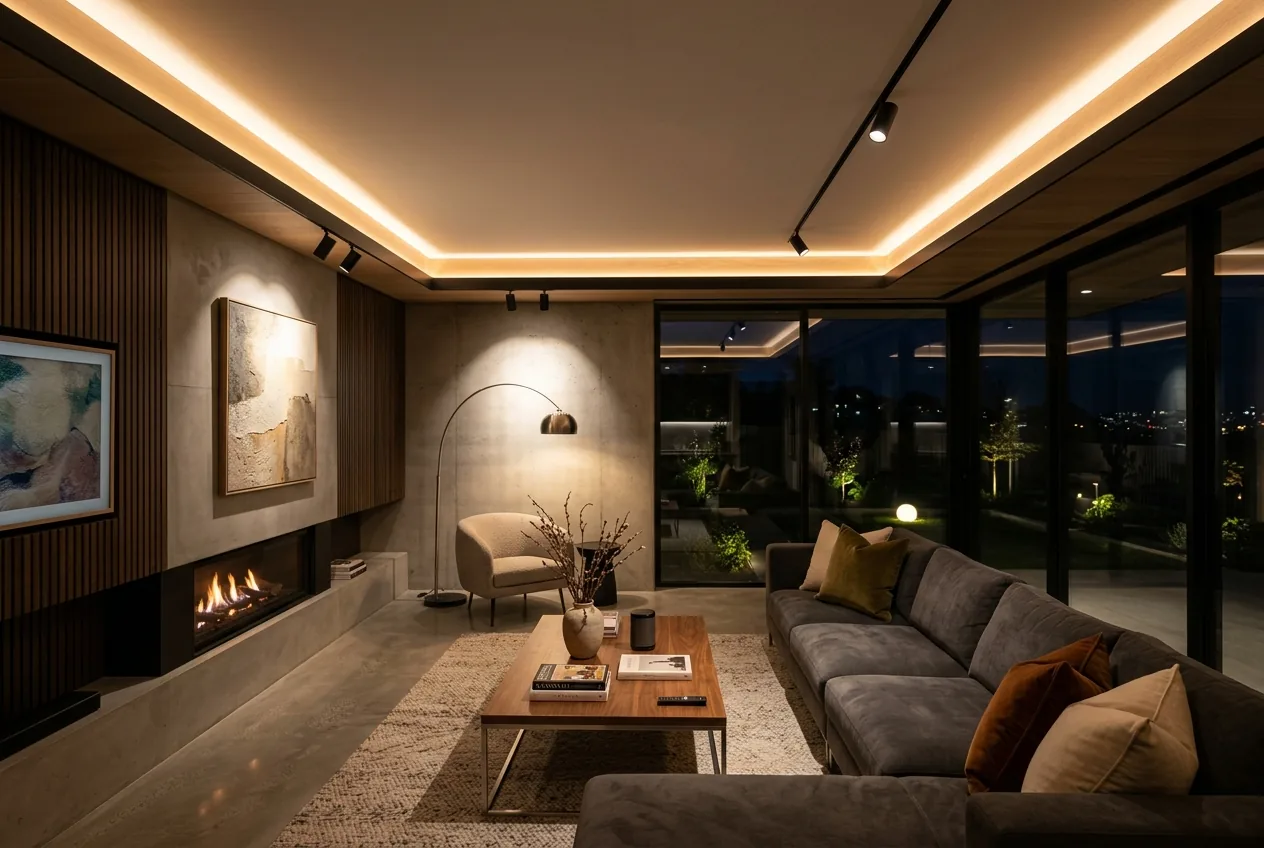 Iluminación LED eficiente instalada en una vivienda de Burgos